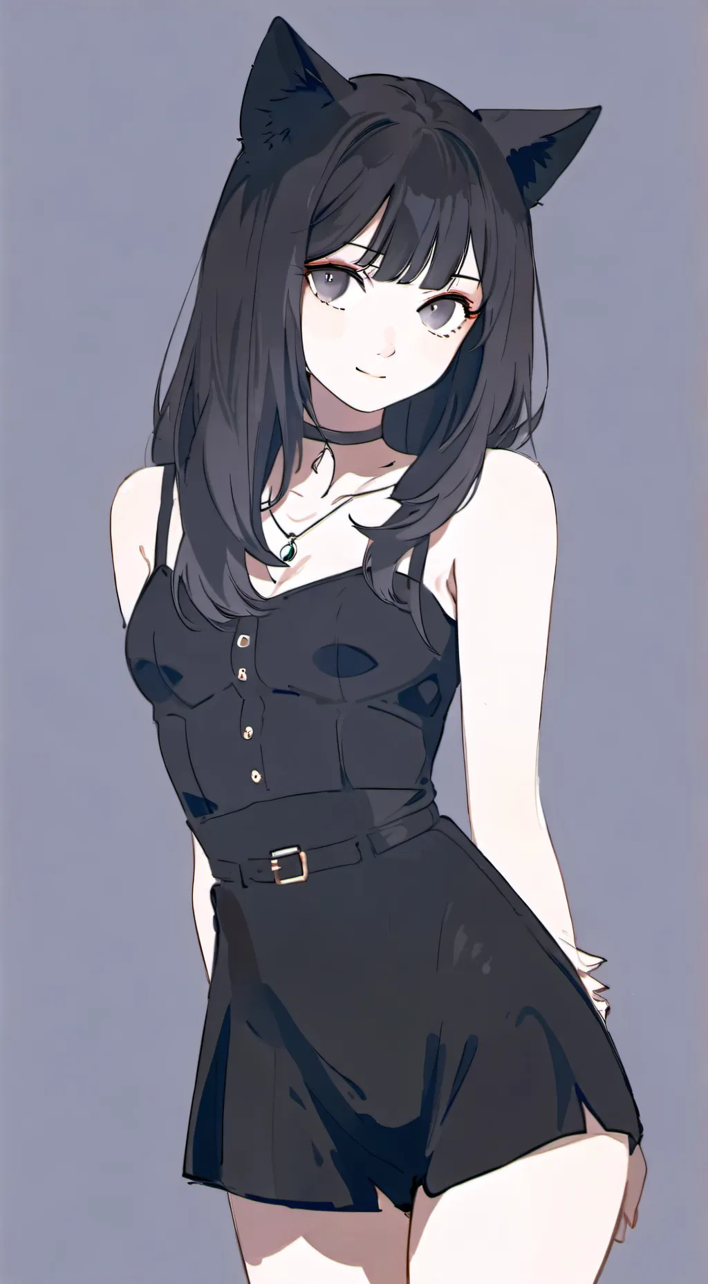 ai character: flirty girl background