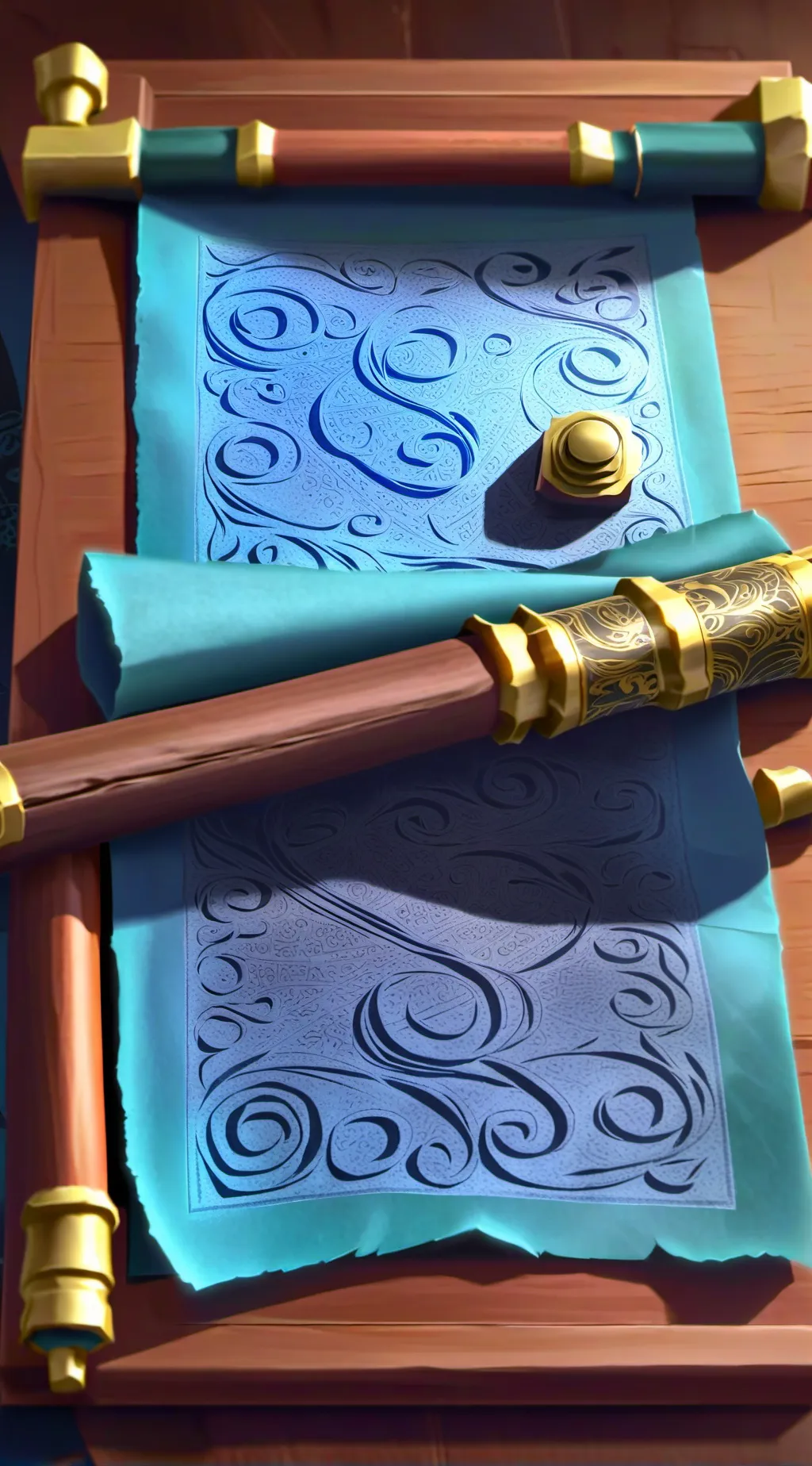 ai character: pergamino poderoso background