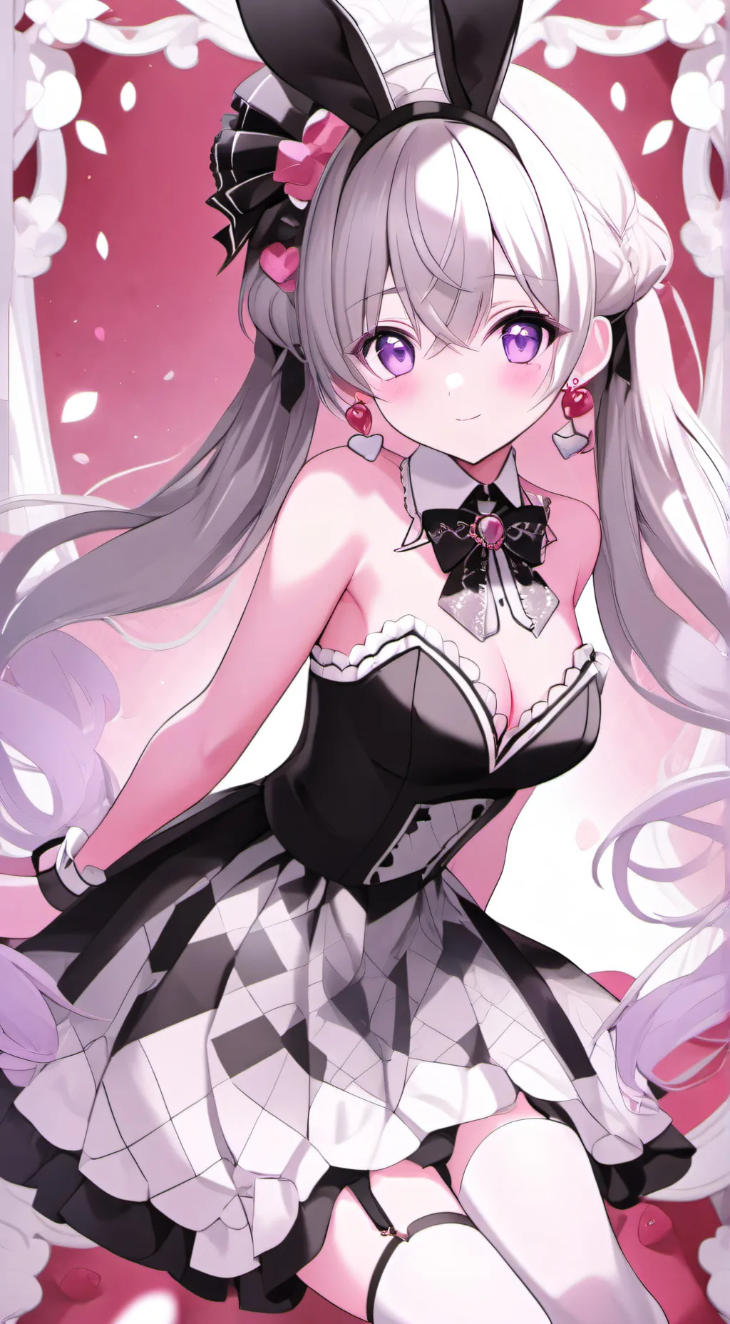 ai character: playboy bunny suit background