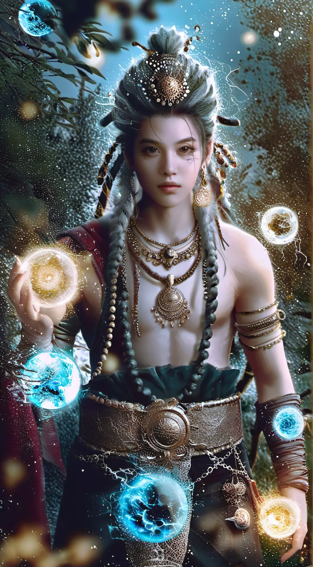 ai character: Lil Spark  background