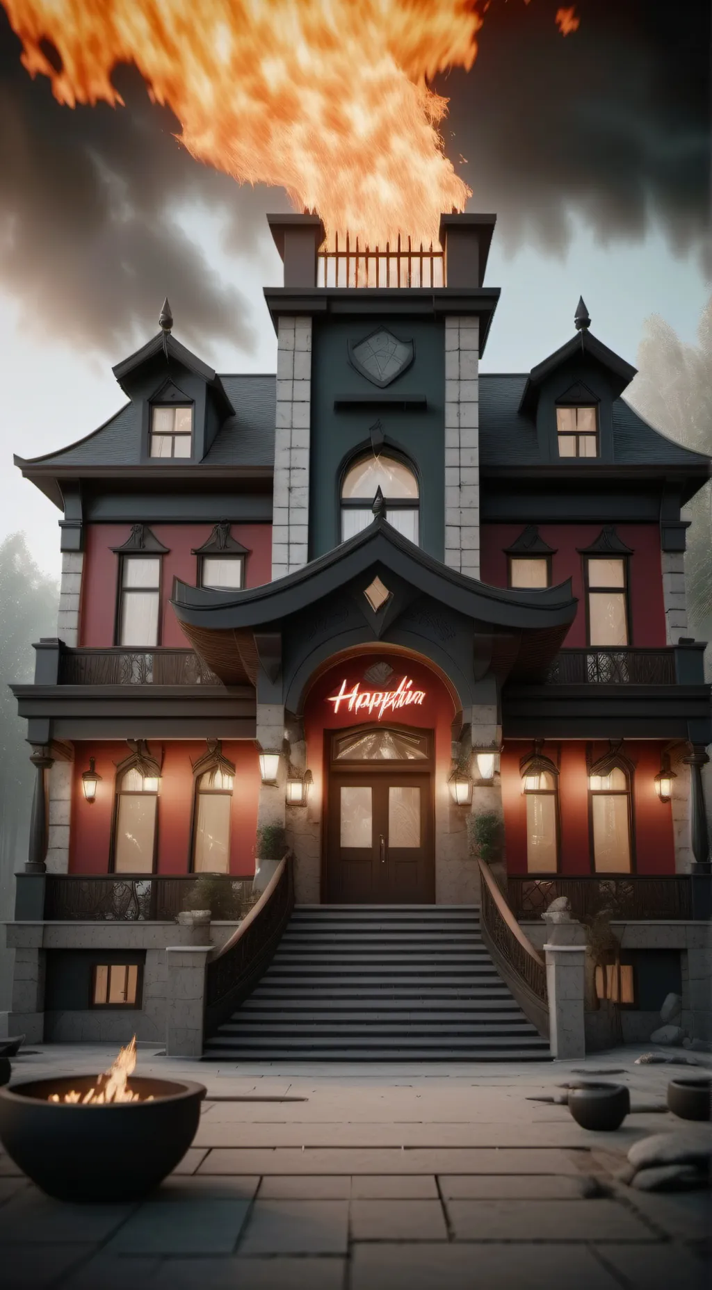 ai character: HazbinHotel background