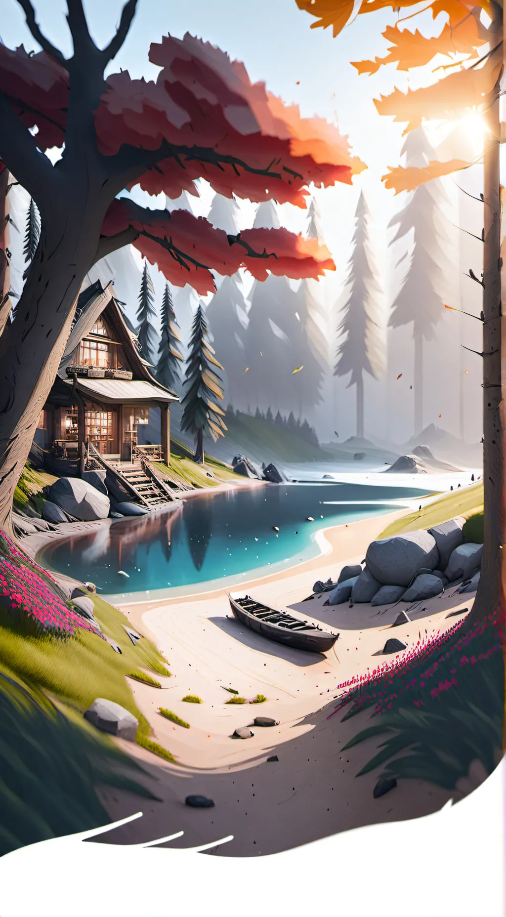 ai character: Grass background