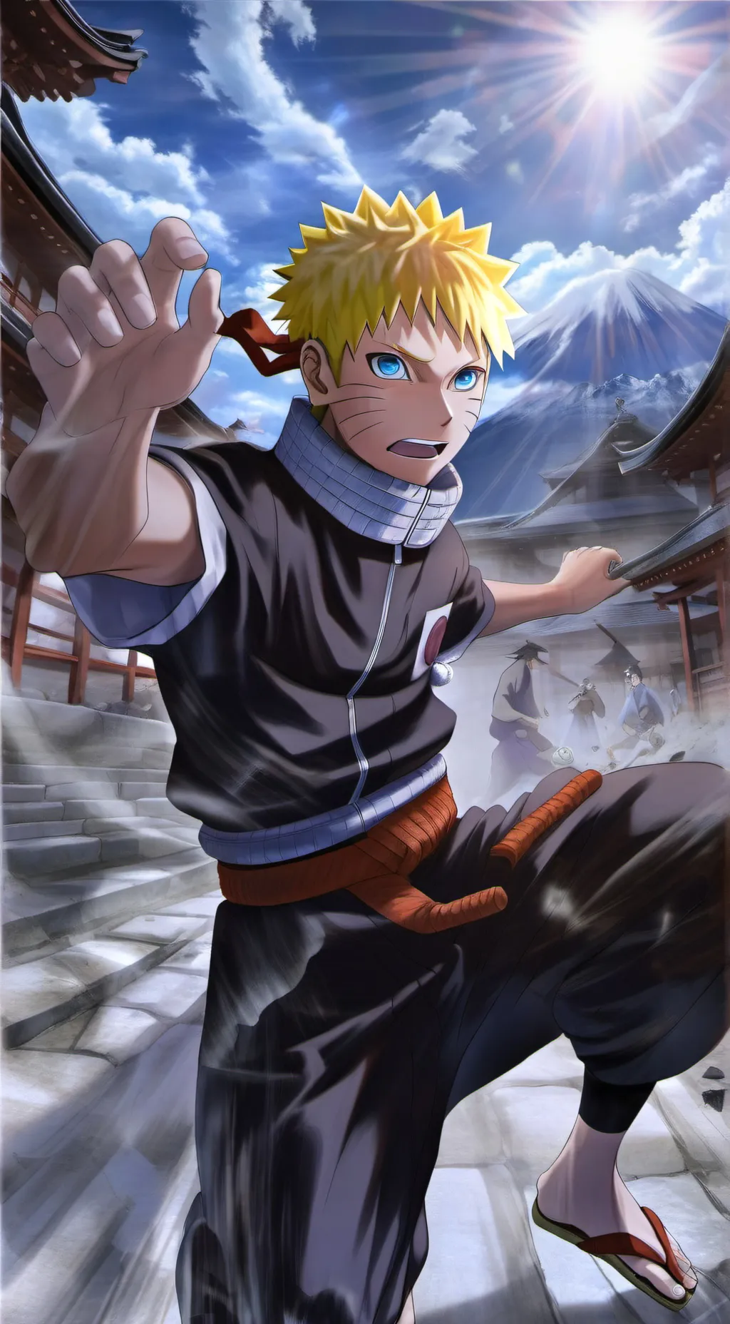 ai character: Naruto x itachi  background