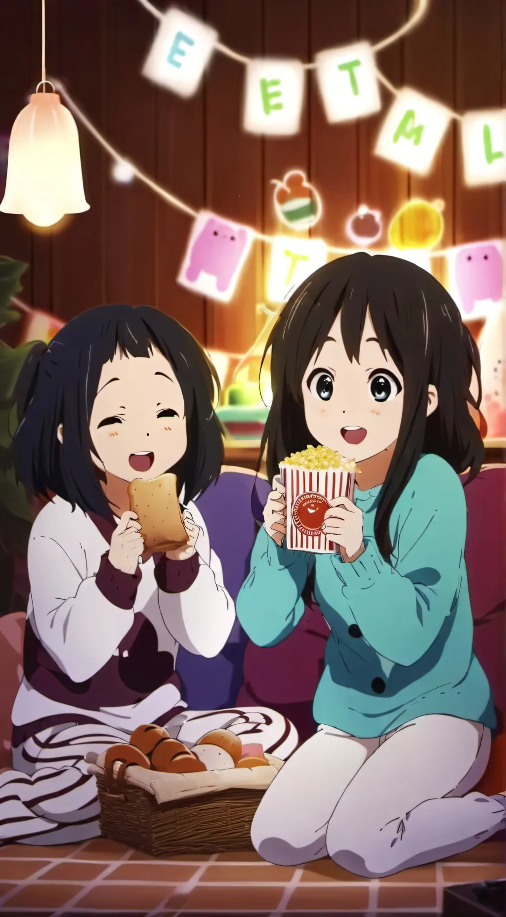 ai character: sleepover background