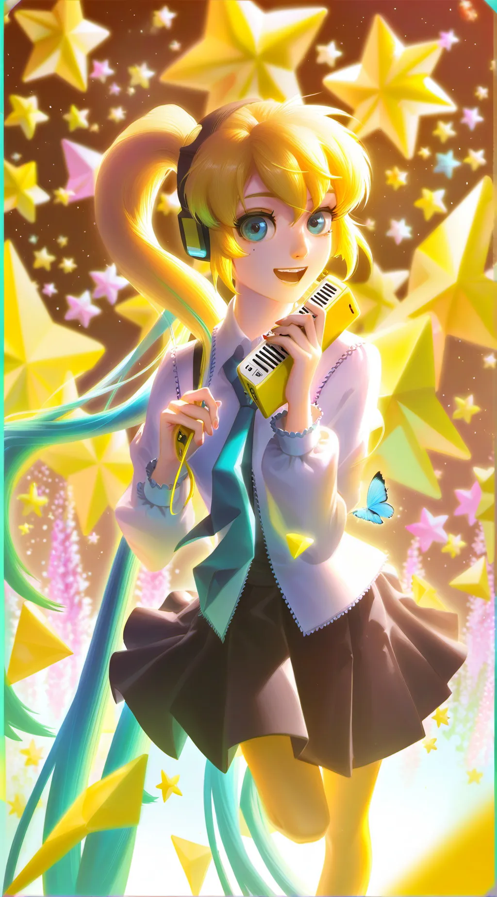 ai character: Akita neru  background