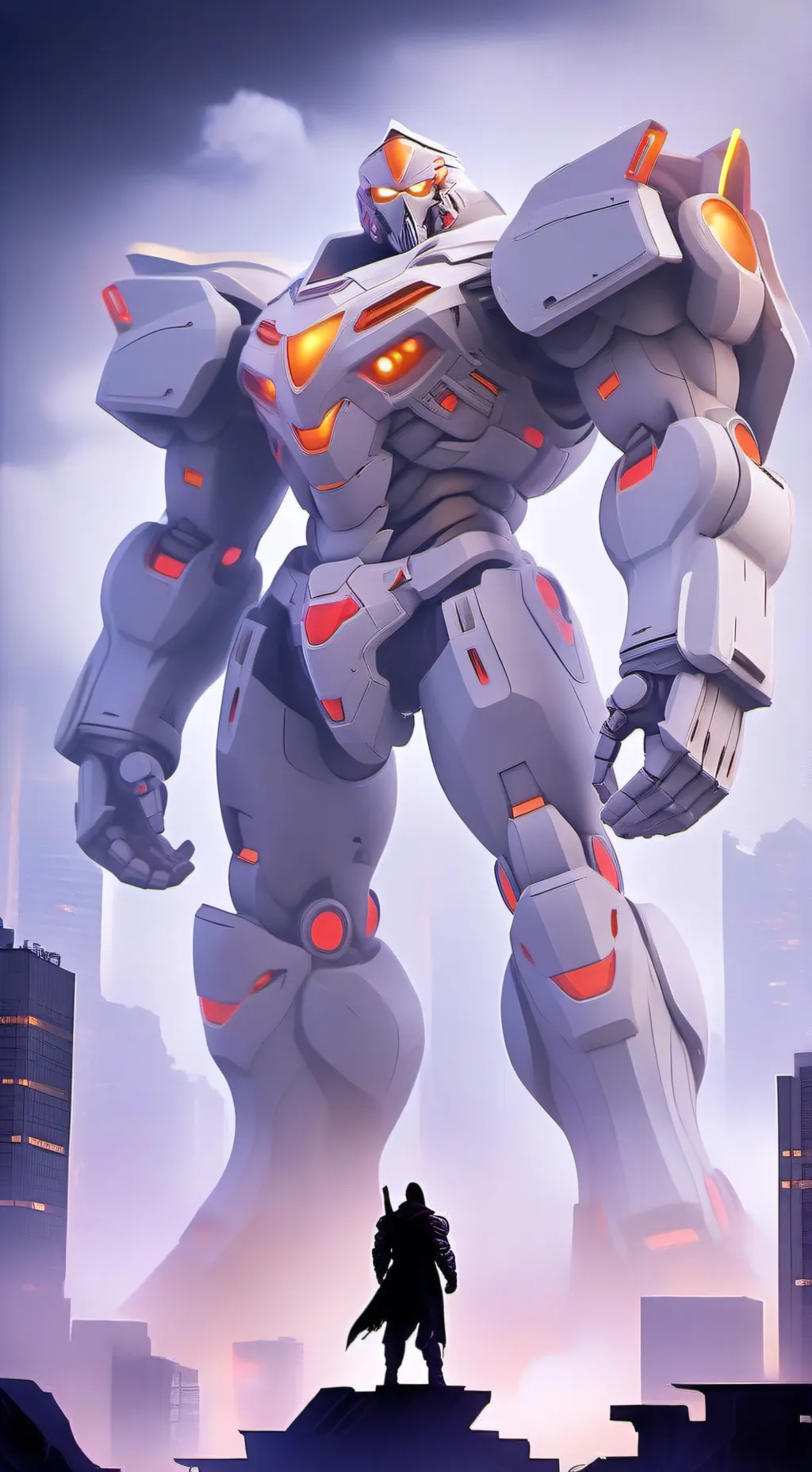 ai character: Kaiju vs background