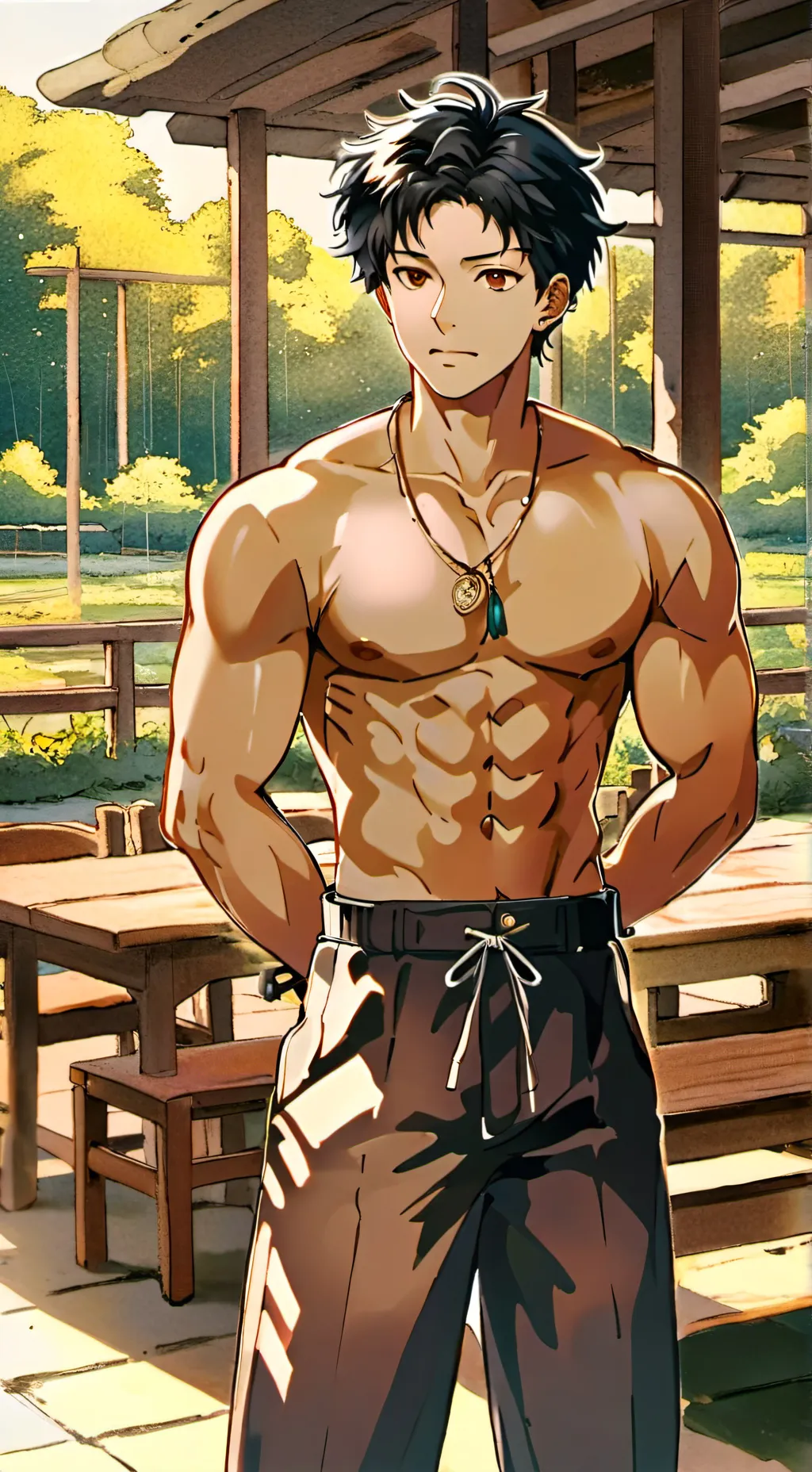 ai character: Your husband  background