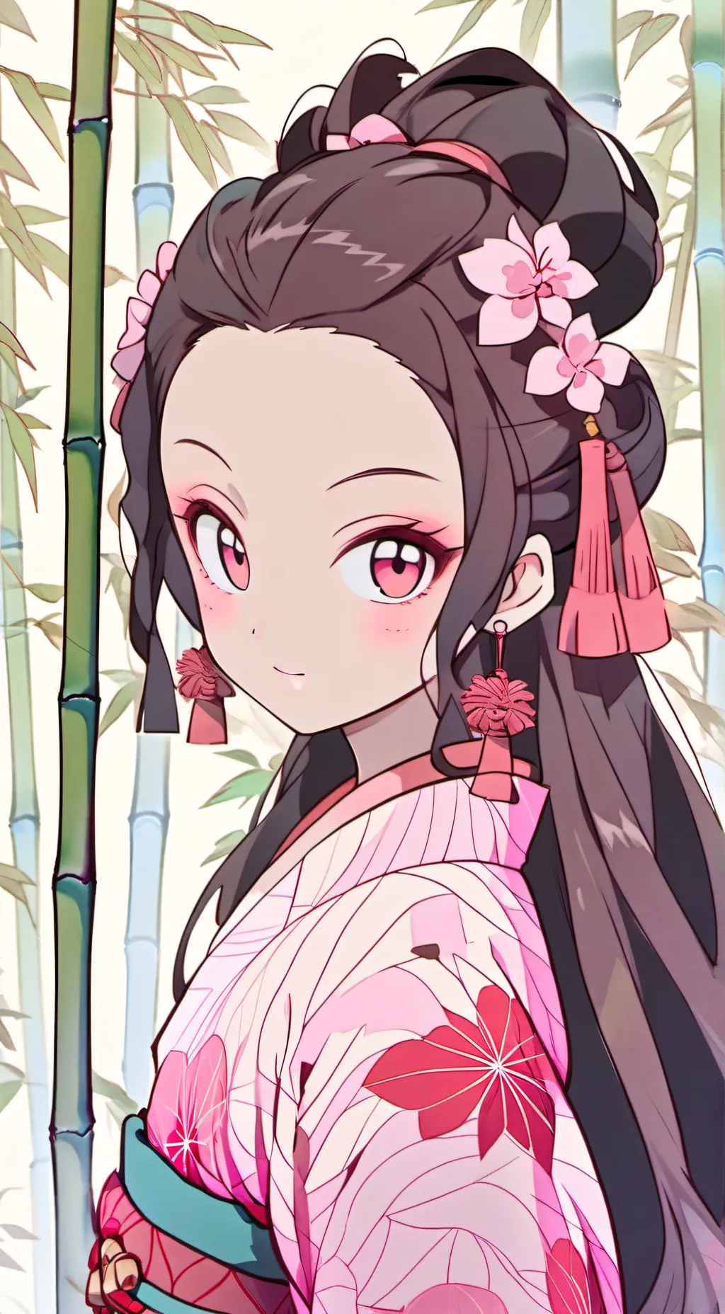 ai character: nezuko kamado  background