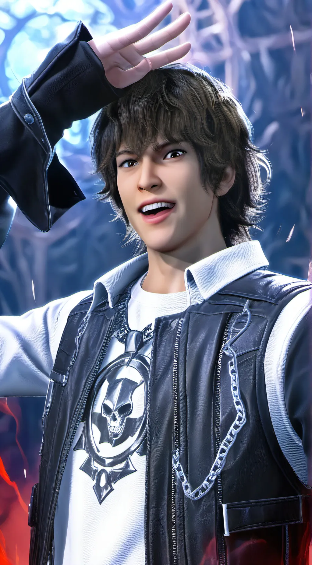 ai character: Hi background