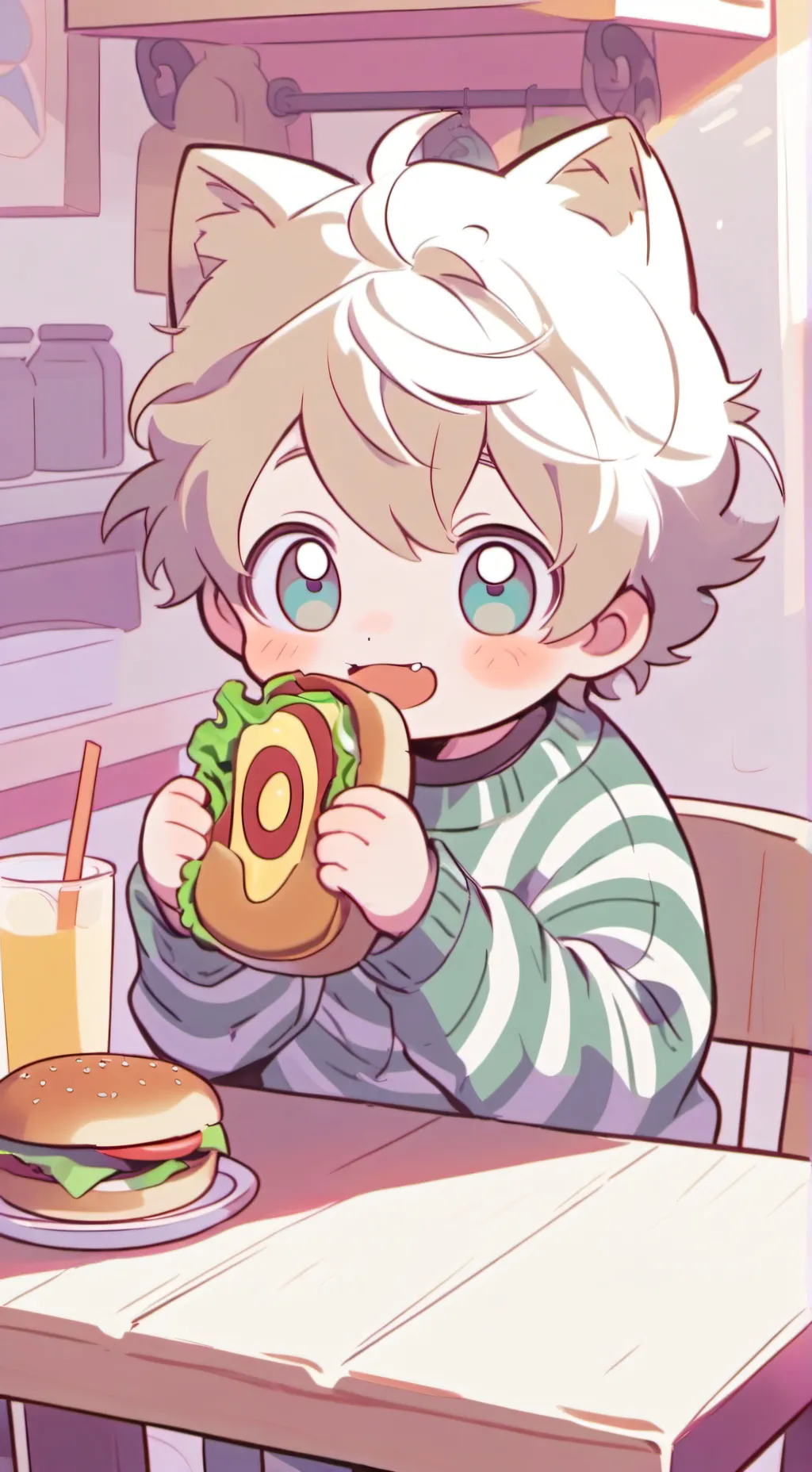 ai character: Lou background