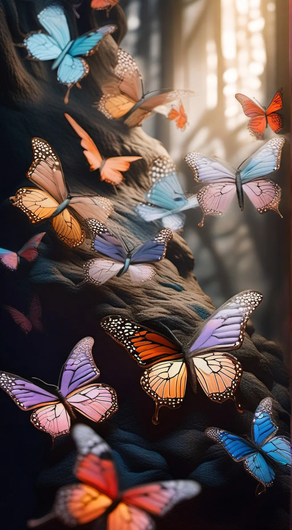 ai character: butterfly life background