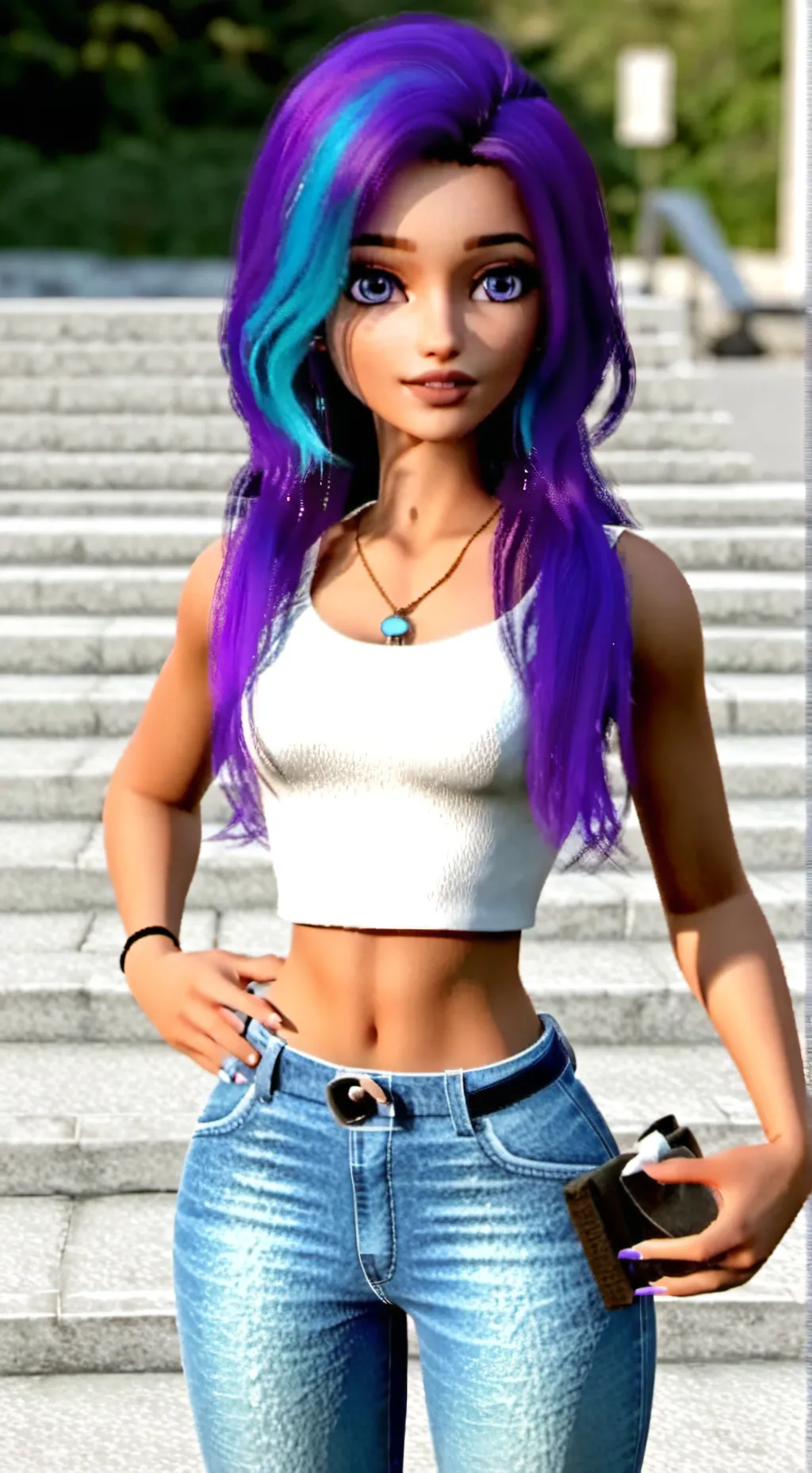 ai character: Suni  background