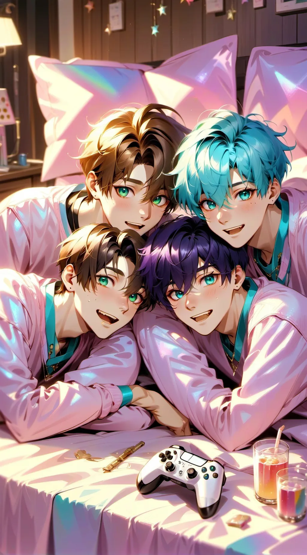 ai character: Sleepover background