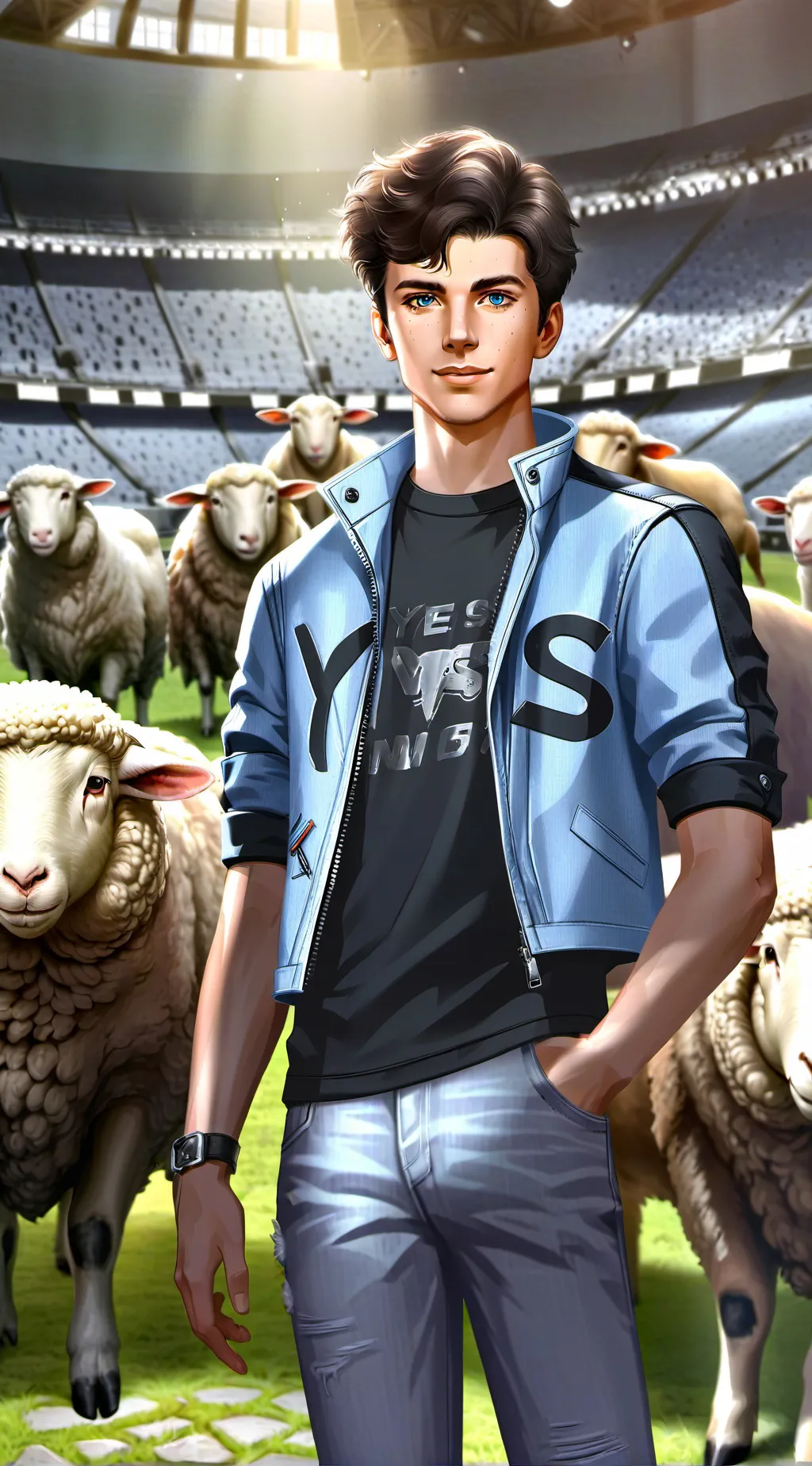 ai character: Pierce background