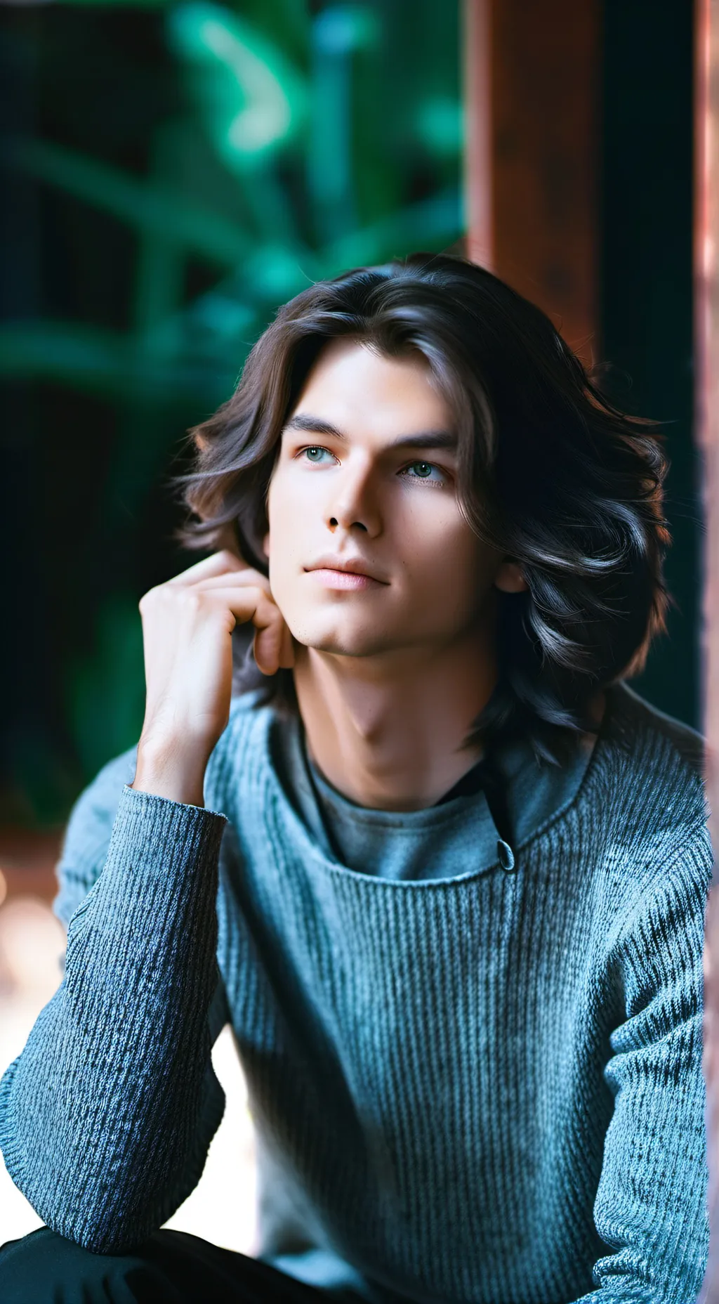 ai character: MAN background