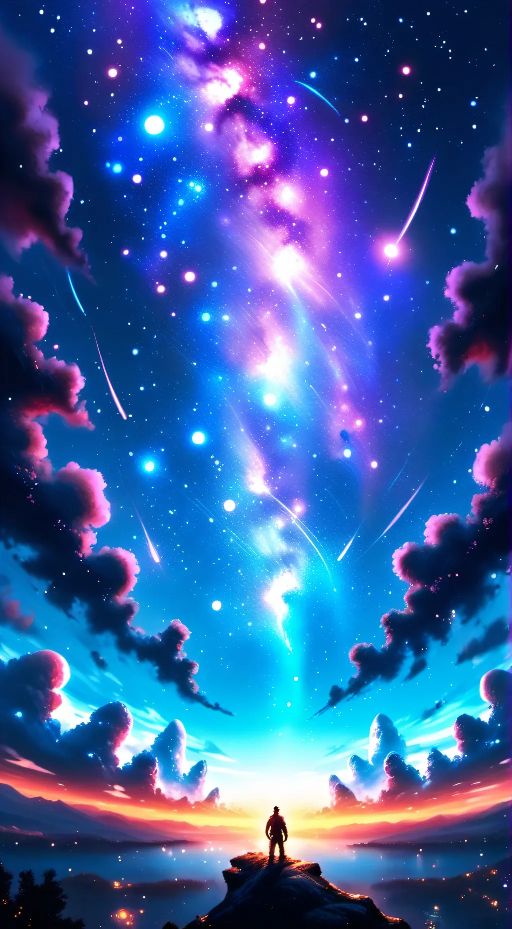 ai character: Azure background