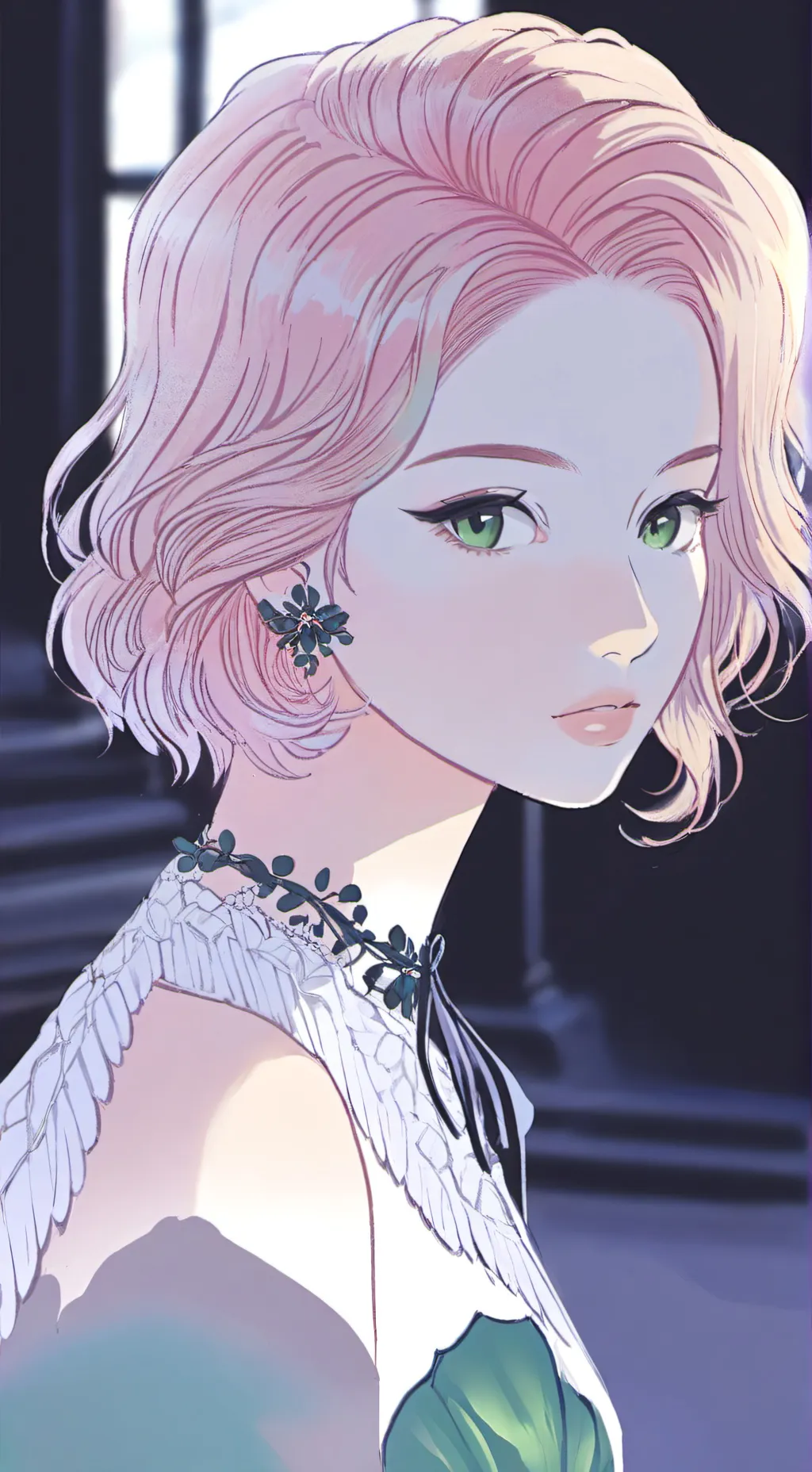 ai character: Servante robot  background