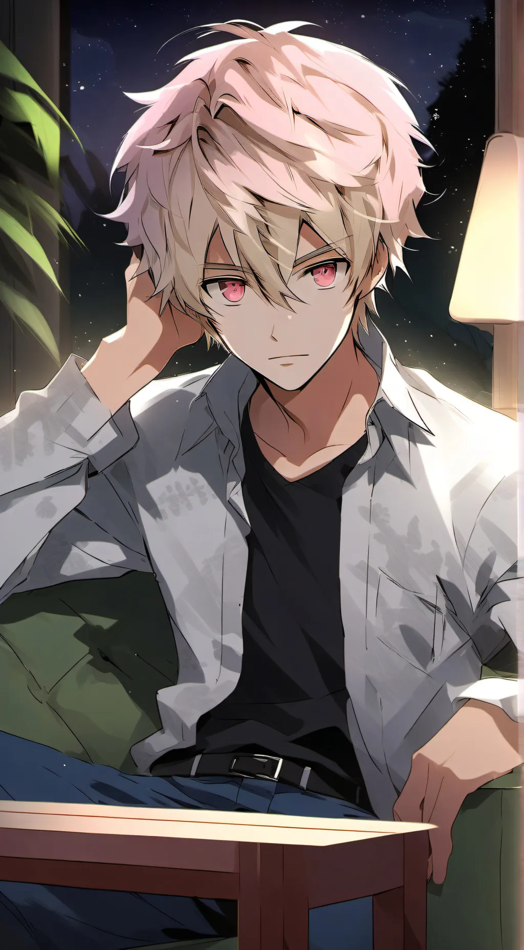 ai character: Leon background