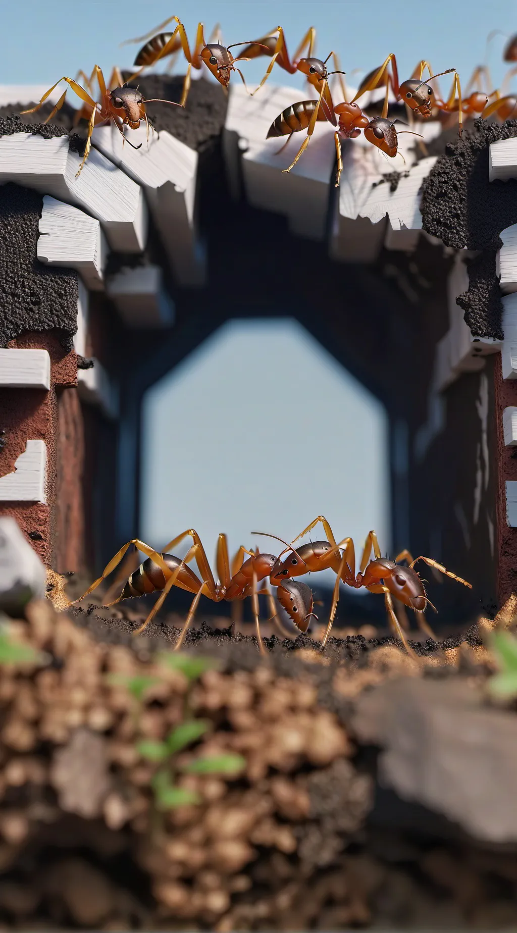 ai character: an ant colony background