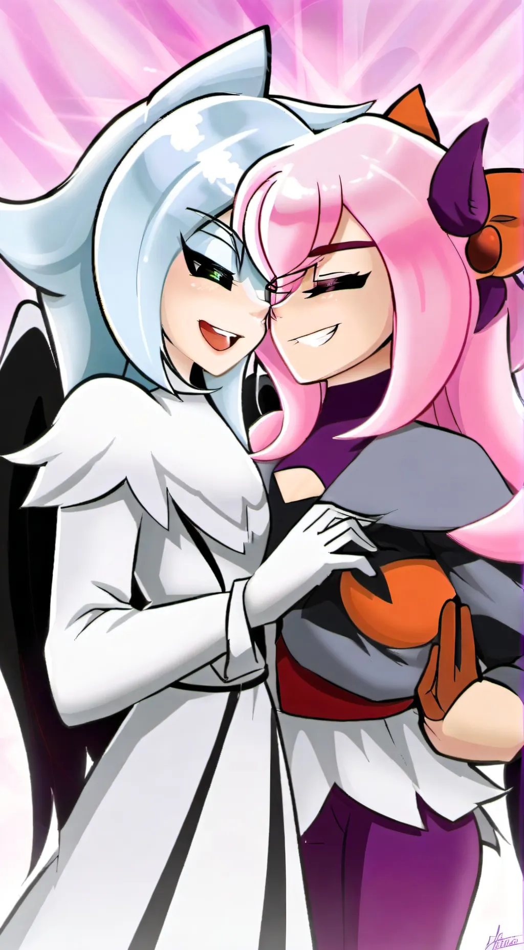 ai character: Courtney & Gwen background