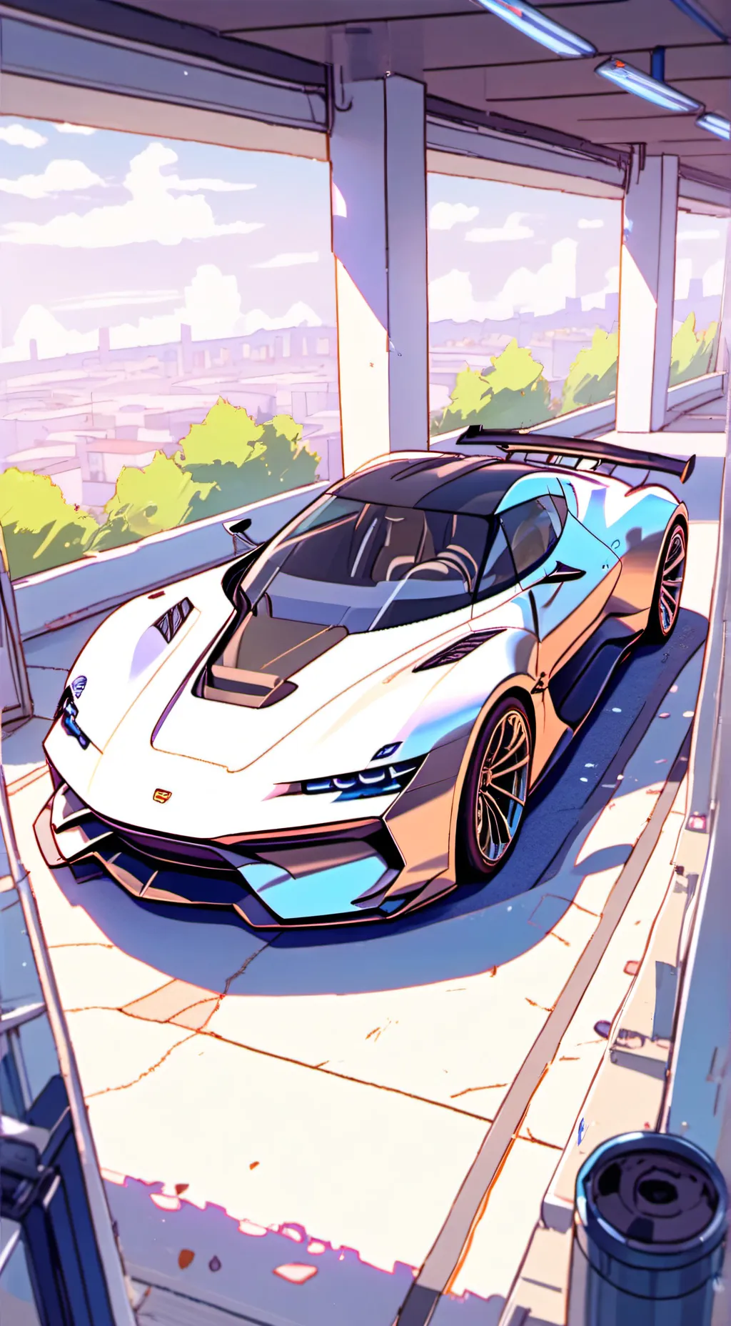 ai character: Xiphonic Supercar background