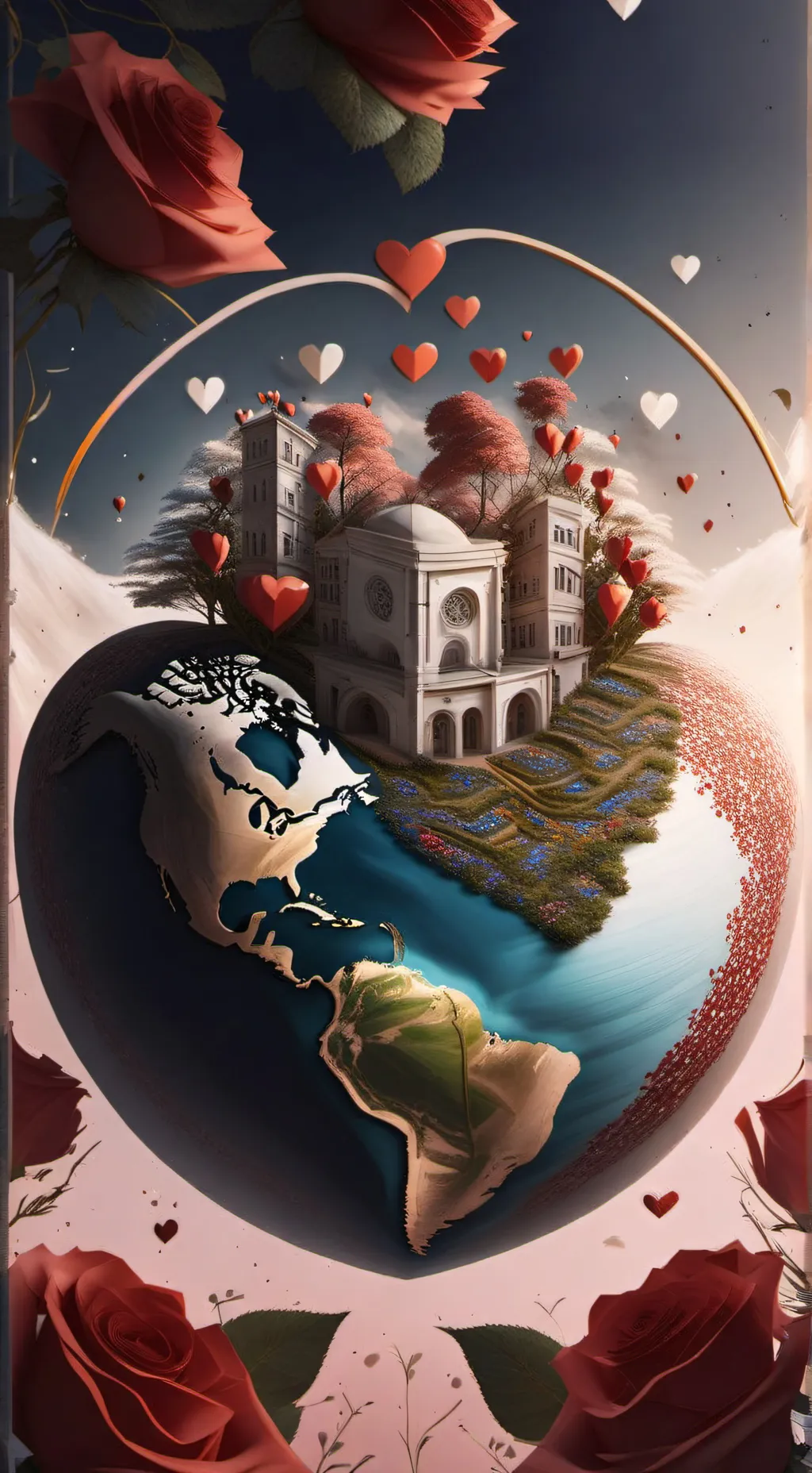 ai character: Valentine's SDGs  background