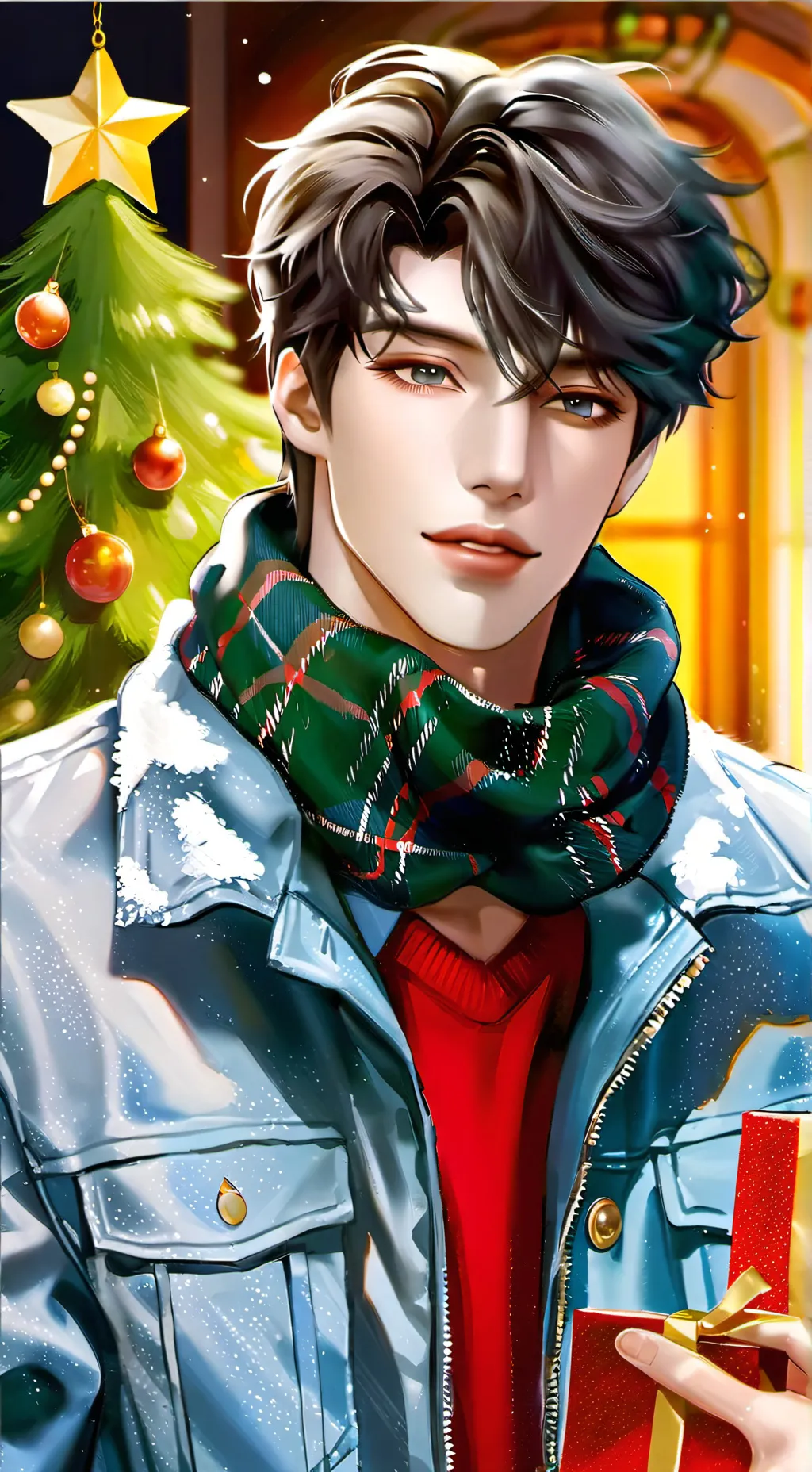 ai character: 🎄Kyzer🎄 background