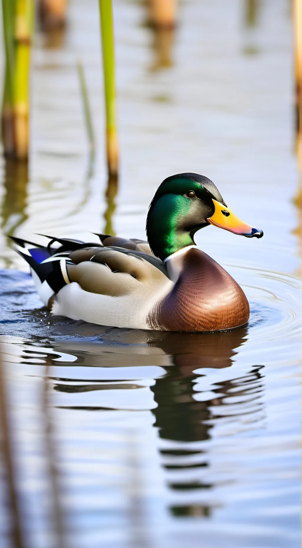 ai character: Mallard duck background