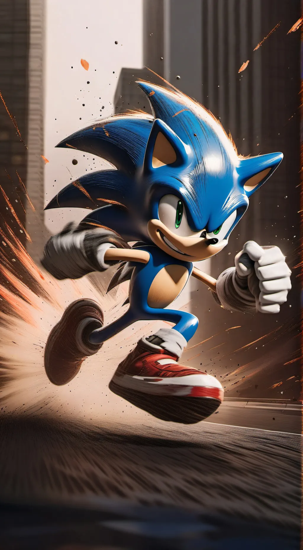 ai character: Sonic el erizo background