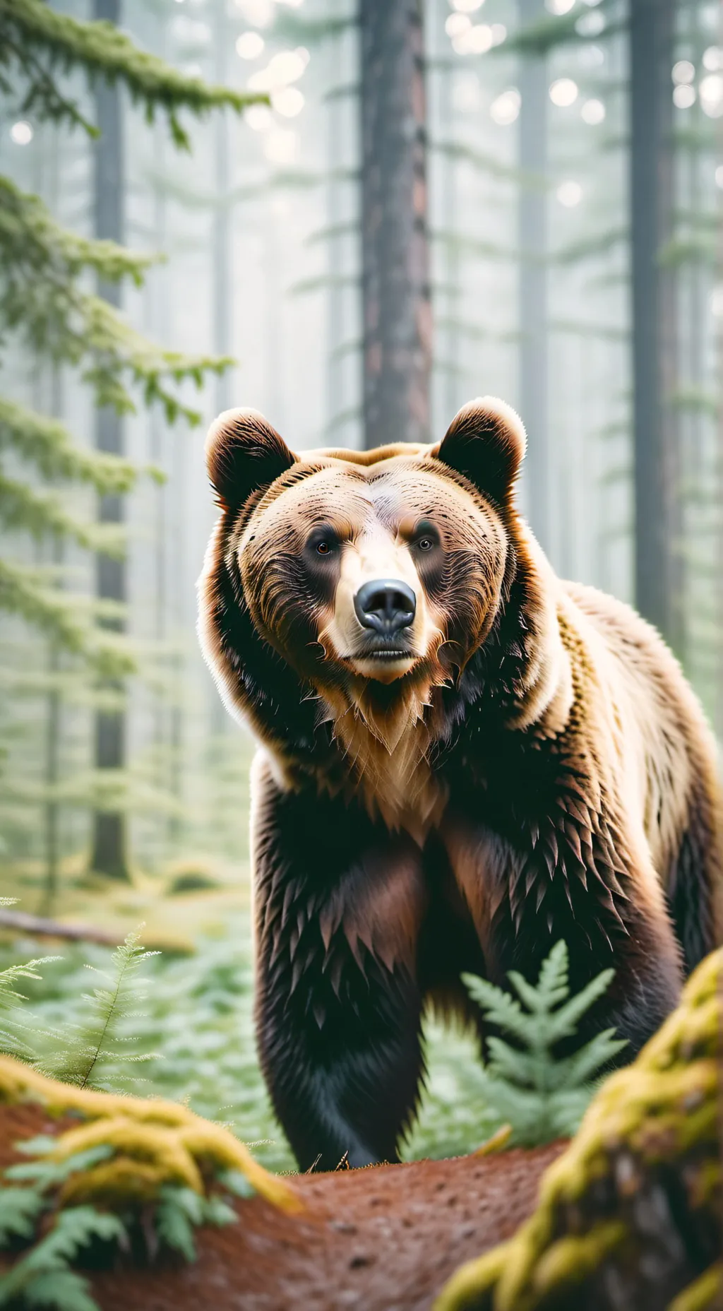 ai character: bear background