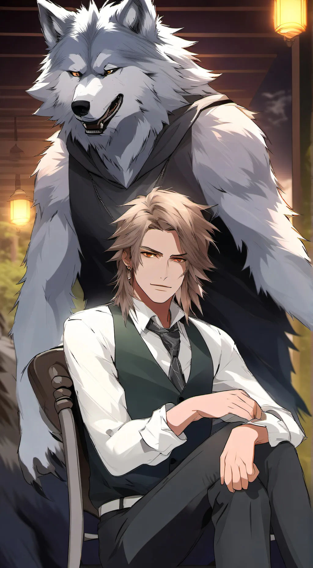 ai character: Wolf pack. 34 background