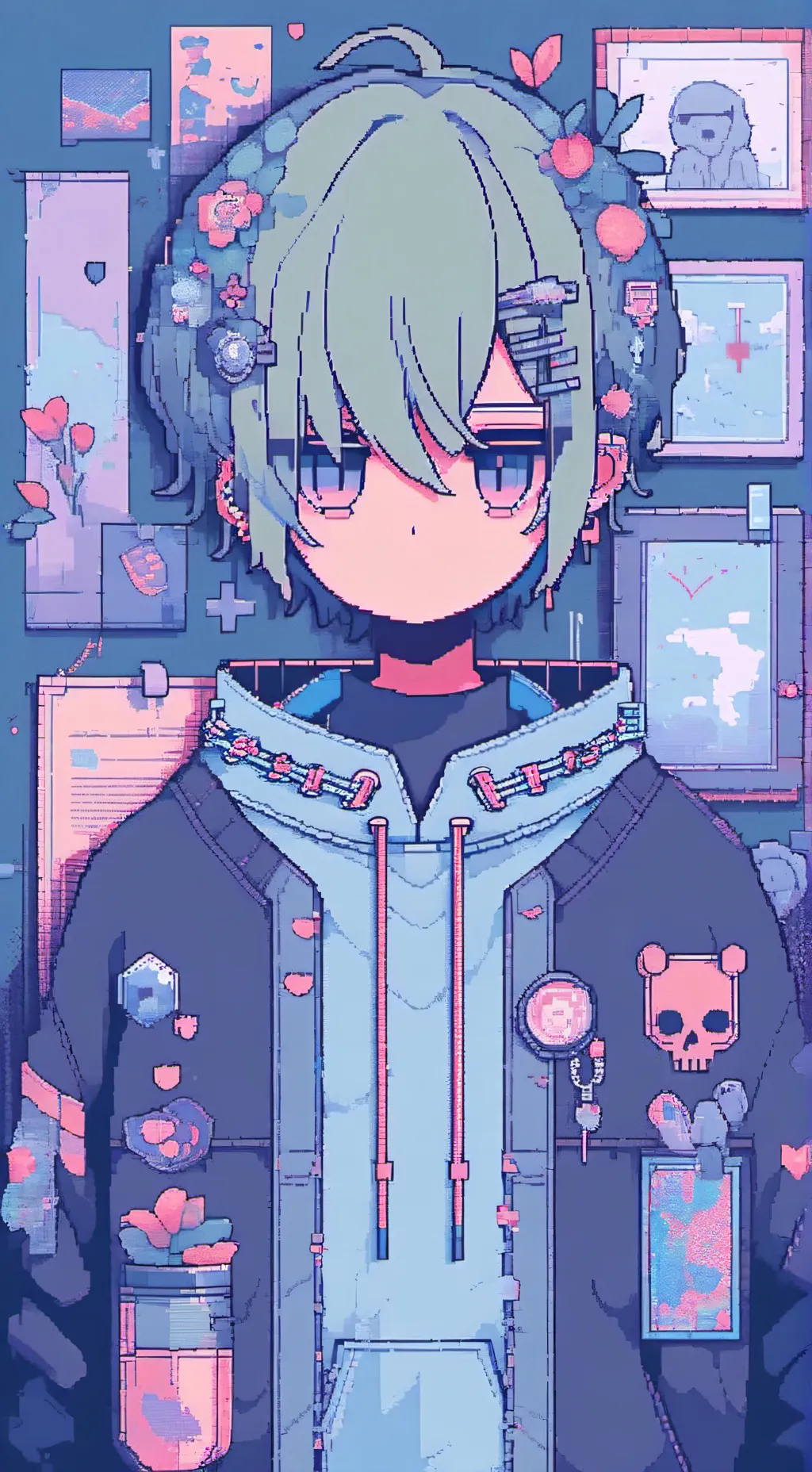 ai character: EMO 
EMO BITCH background
