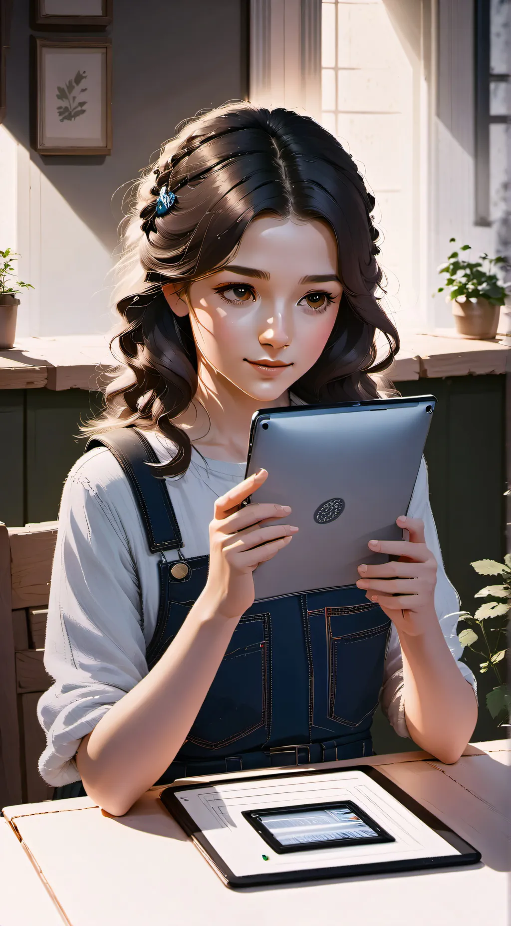 ai character: Annie (ipad kid) background