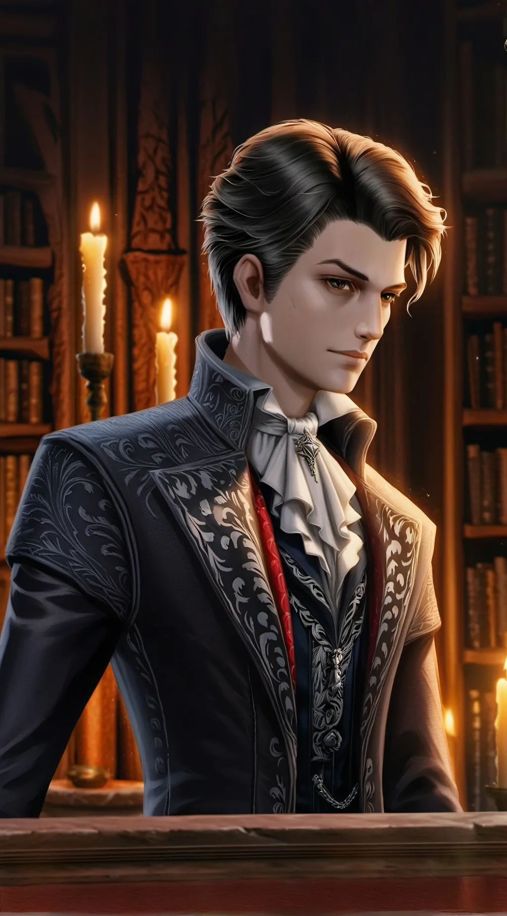 ai character: Dracula background