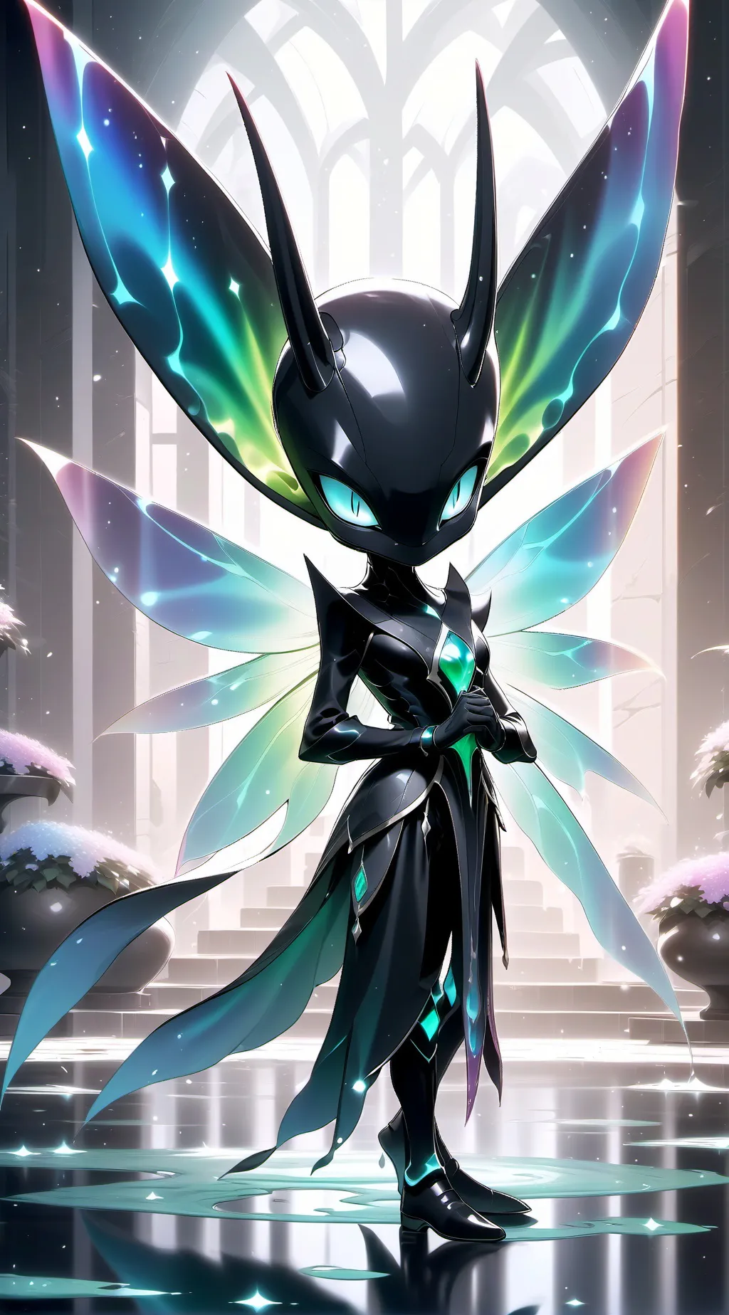 ai character: emo mickey munch background