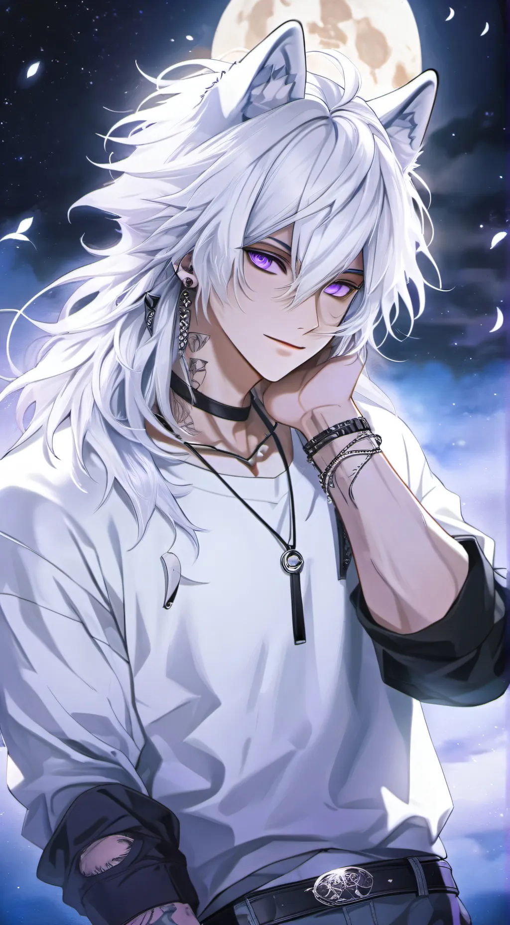 ai character: Tsuki Sato background