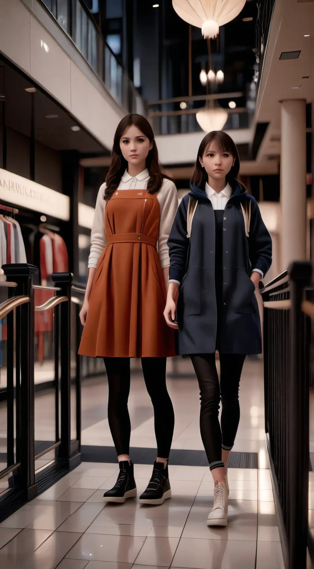 ai character: девушки background