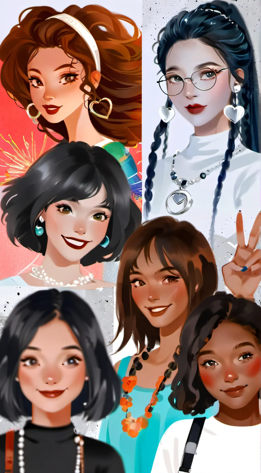 ai character: best friends  background