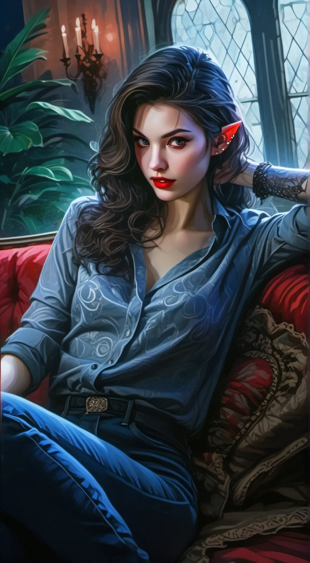 ai character: Emma Moonstone  background