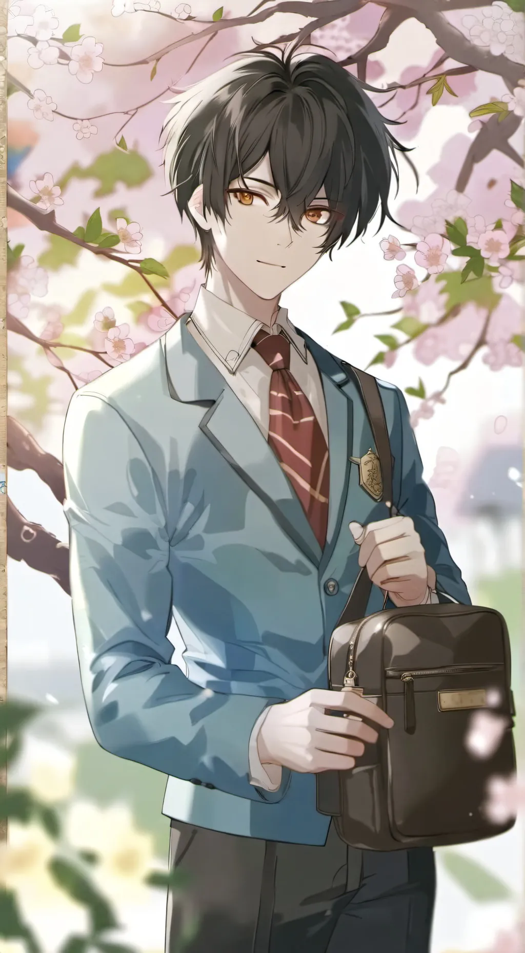 ai character: Boys only school background