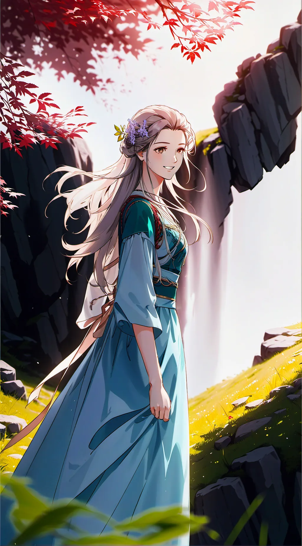 ai character: Alecia  background