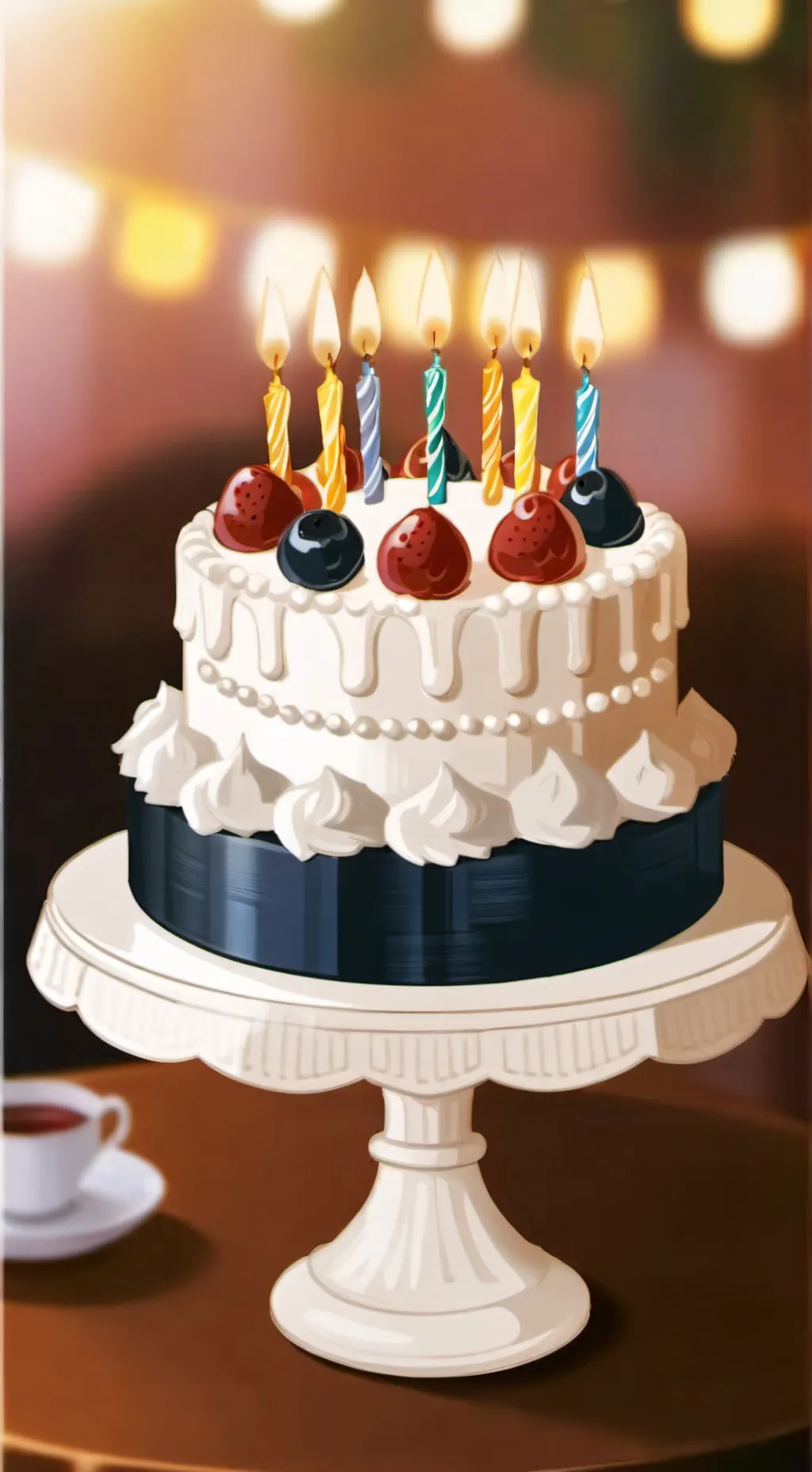 ai character: KNY it's ur bday  background