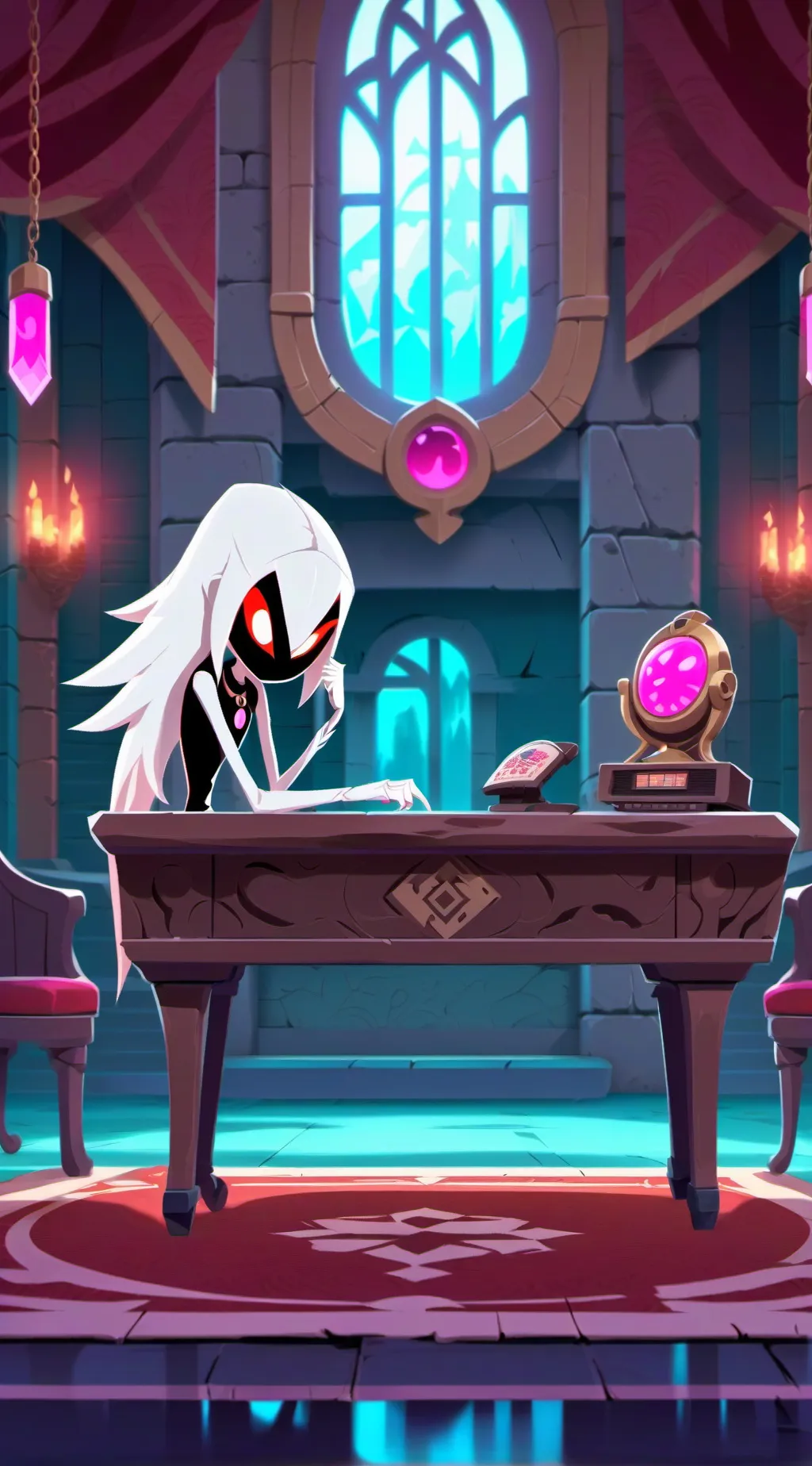 ai character: Hazbin hotel diary background