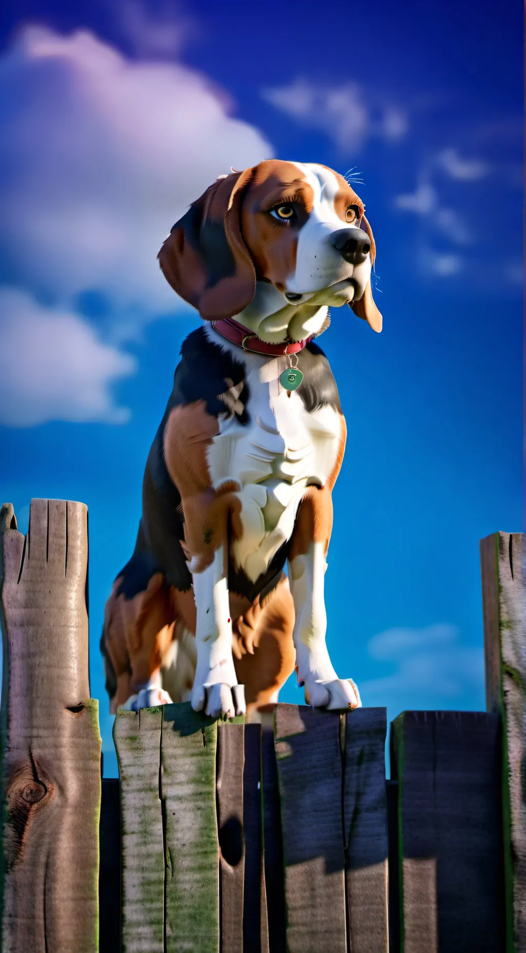 ai character: Beno dog boii background