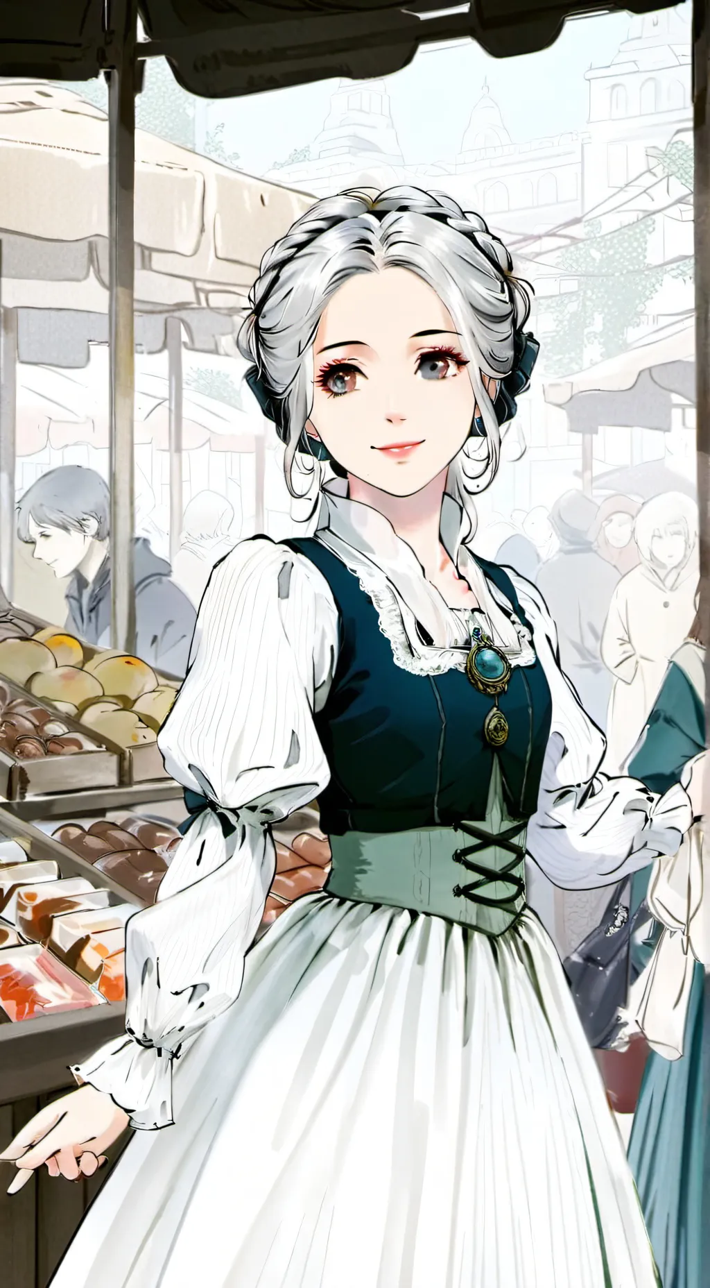 ai character: Helena  background