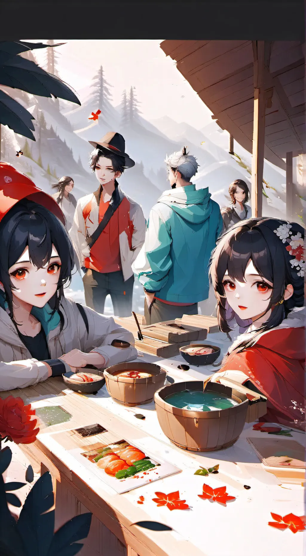 ai character: Saja boys GC background