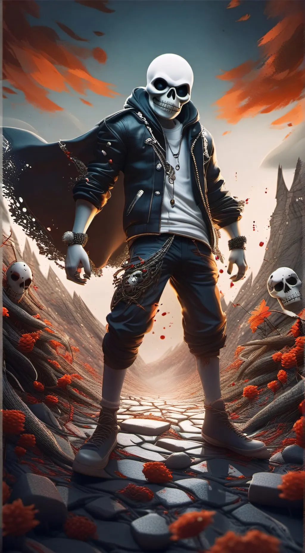 ai character: sans background