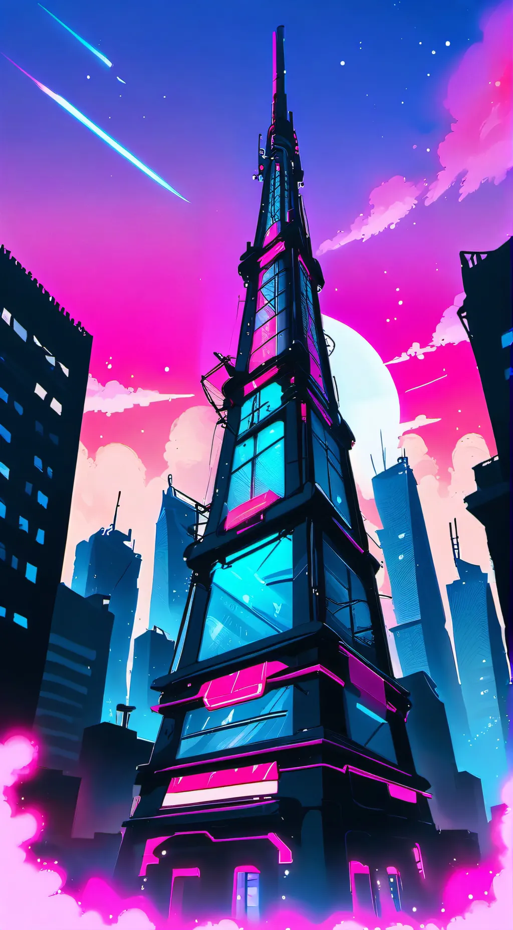 ai character: 💙vox 💙🖥️ background