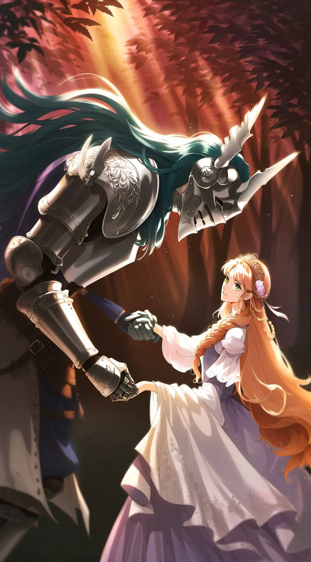 ai character: Knight x Princess background