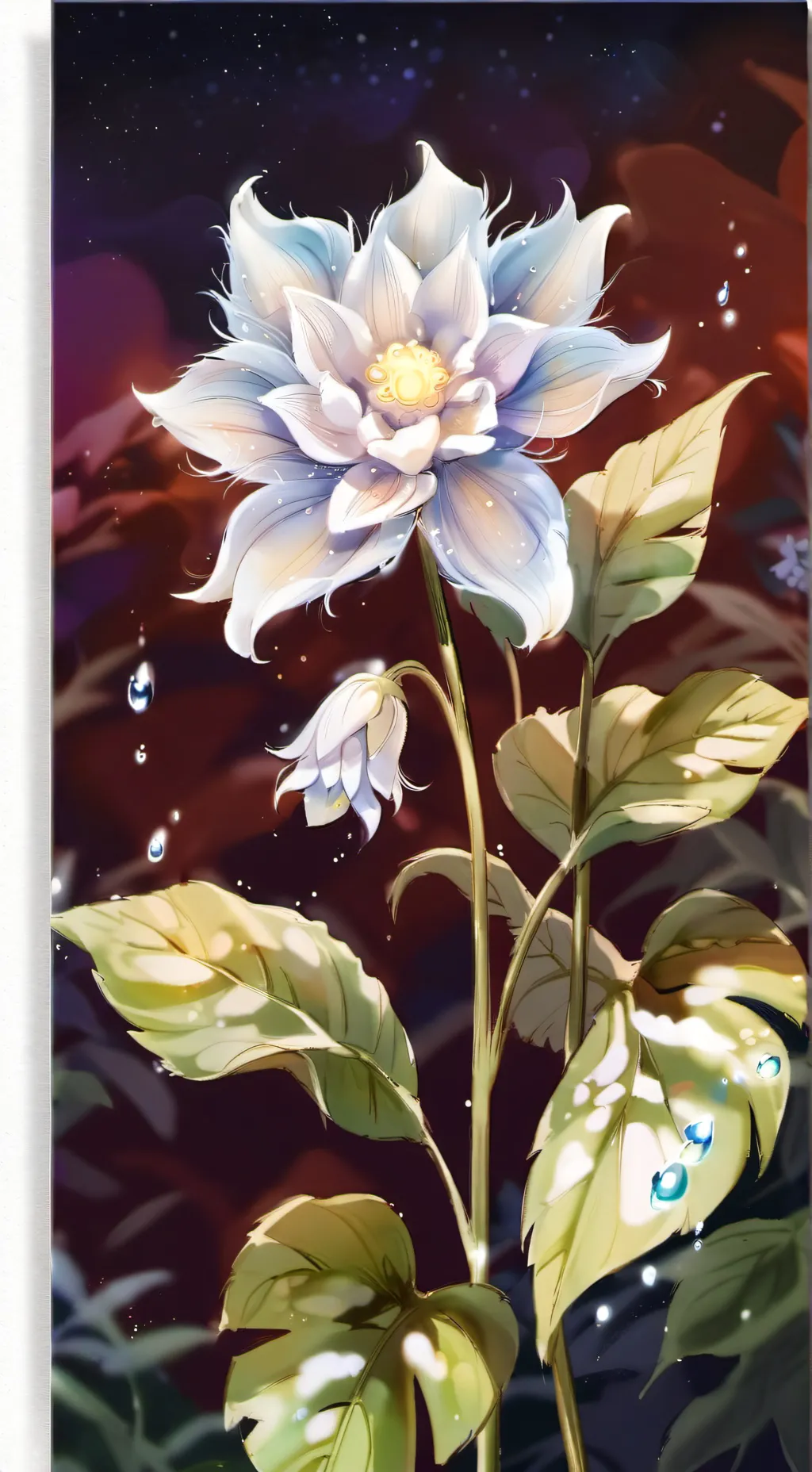 ai character: moonflower  background